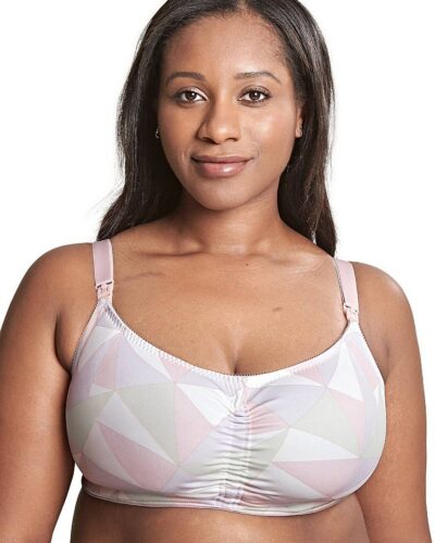Royce Lingerie Women's Impact Free Cotton Sports Bra Pink 32HH