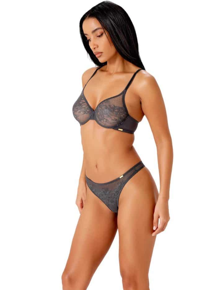 glossies lace sheer bra cha