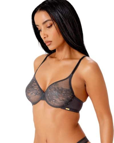 glossies lace sheer bra cha