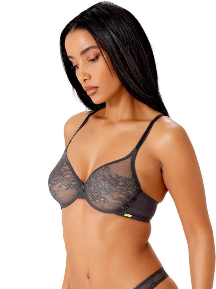 glossies lace sheer bra cha