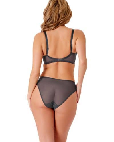 glossies lace brief charcoal