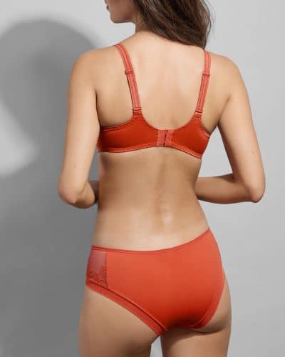 paola low neck bra terracotta