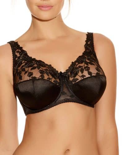 belle black u/w full cup bra