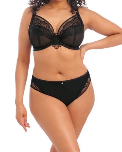 priya plunge bra black