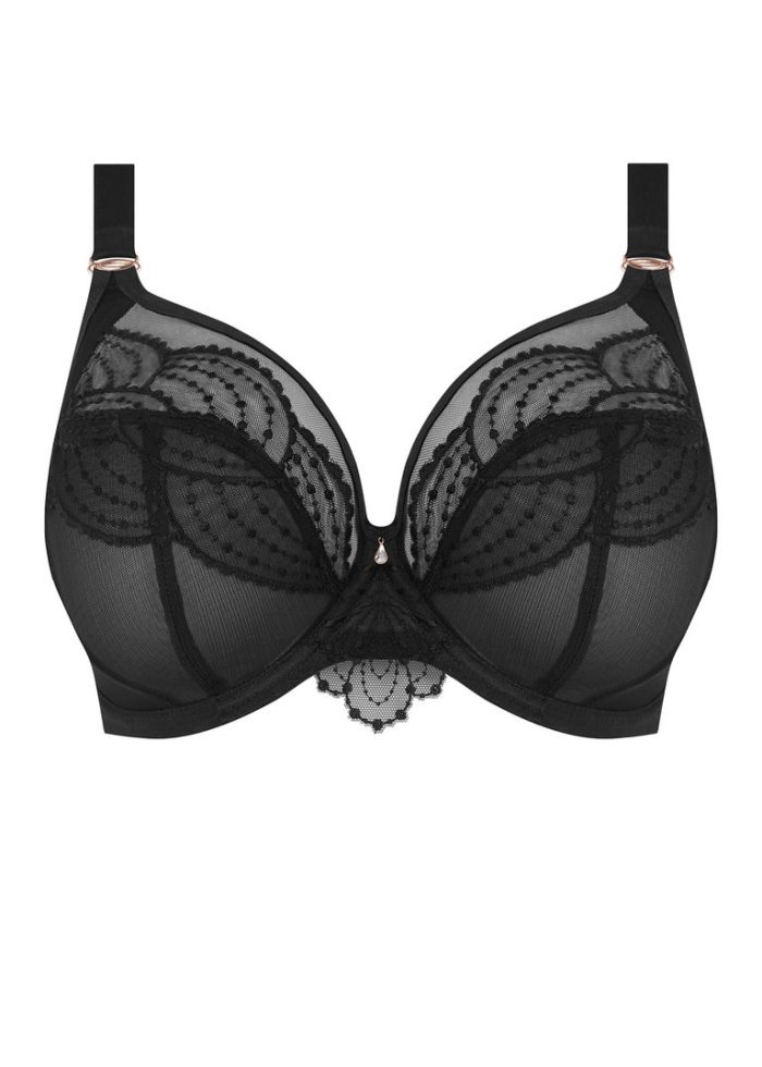 priya plunge bra black