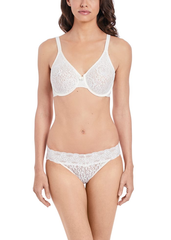 halo lace bra ivory