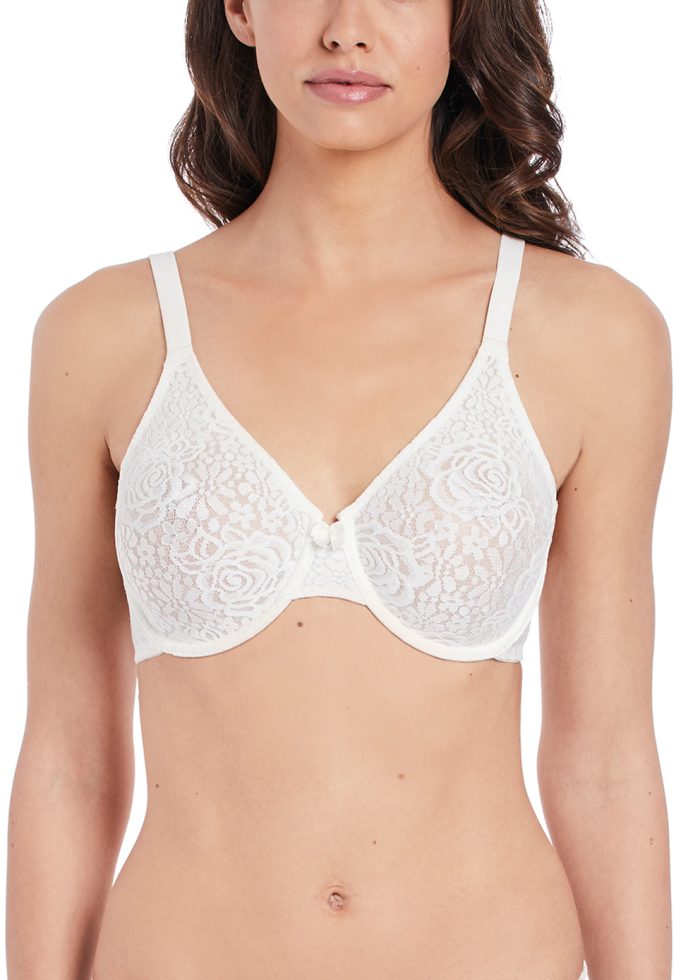 halo lace bra ivory