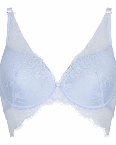 triangle bralette heather blue