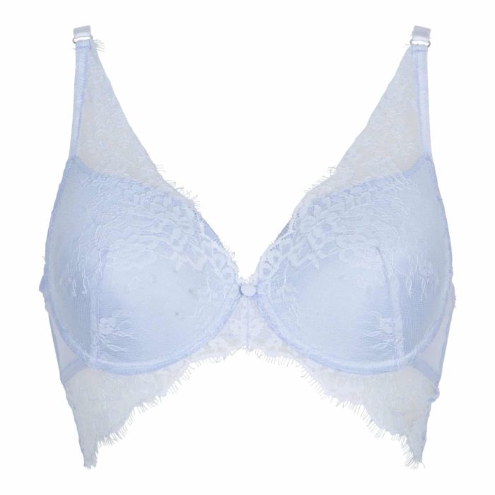 triangle bralette heather blue