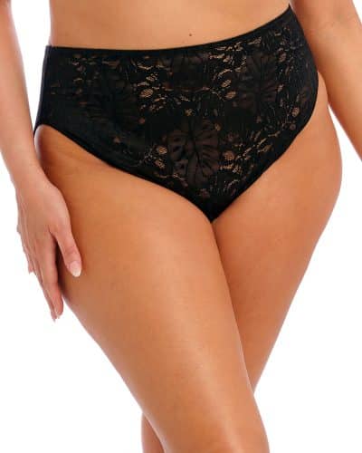 kelsey high leg brief black