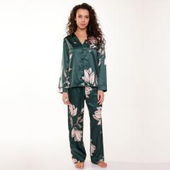 satin pj set print print